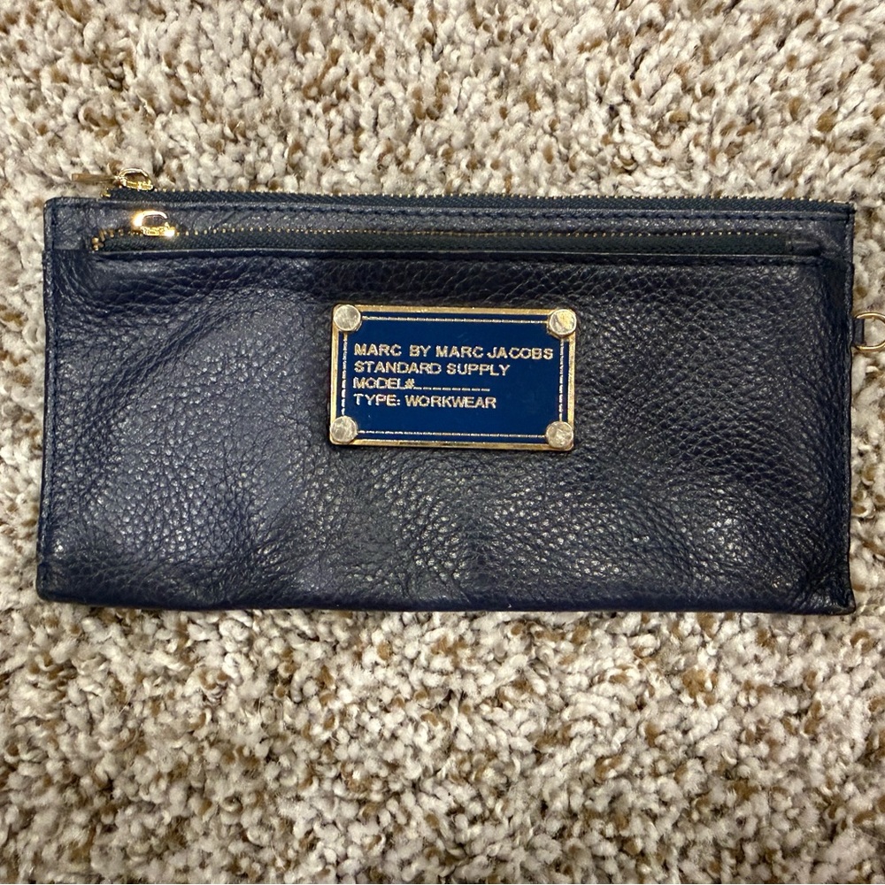Marc by Marc Jacobs Navy Leather Pouch